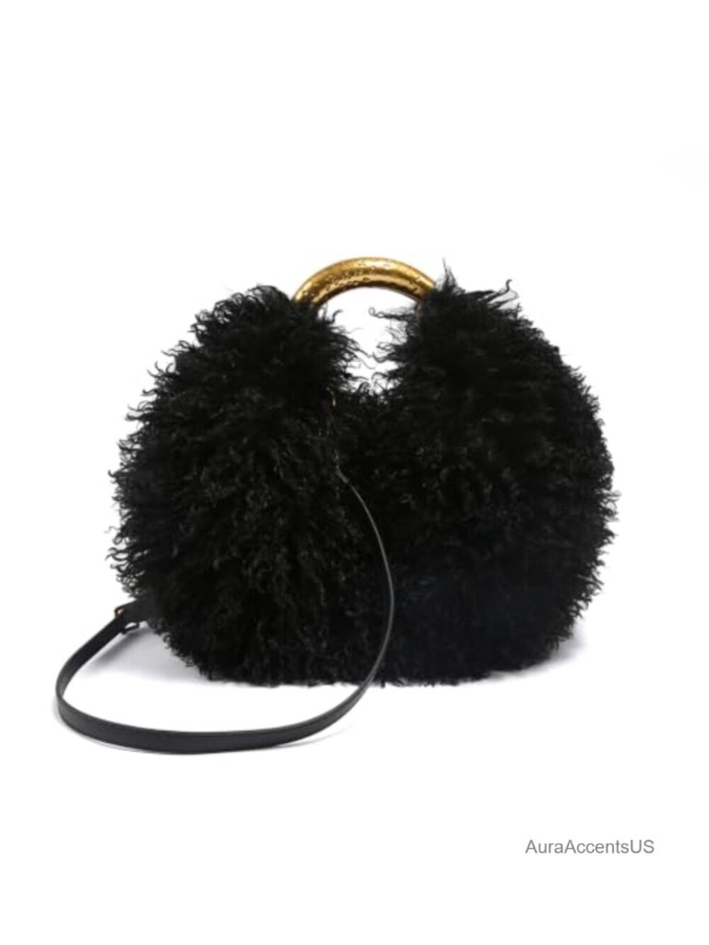 Faux Fur Crossbody Shoulder Bag Fluffy Purse Fuzzy Hobo Handbag